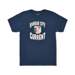 Kansas City Current Crest Navy Tee, Sandlot