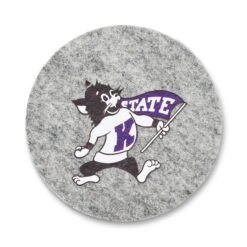 KSU Vintage Willie Granite Wool Coaster, Sandlot Goods