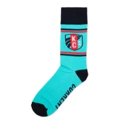 School Of Sock KC Current Crest Socks - Teal