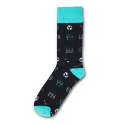 School Of Sock KC Current Icon Socks - Navy & Teal