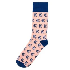 School Of Sock KC Logo - Peach And Navy