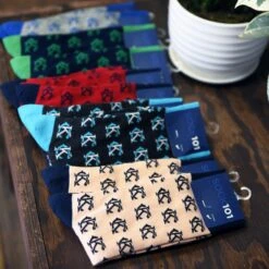 School Of Sock KC Logo - Peach And Navy -Kansas City Store Sock101 KCLogo Socks aa4a18e0 0d6b 428a be5a ef1eab5a7863