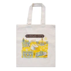 Tammy Smith Kansas City Landmarks Tote Bag - Blue & Yellow