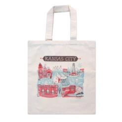 Tammy Smith Kansas City Landmarks Tote Bag - Red & Blue