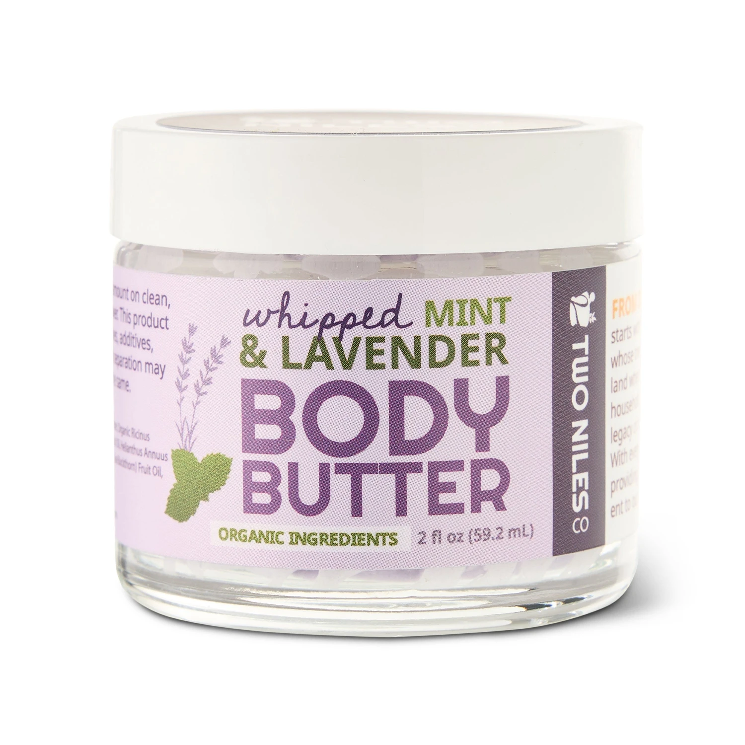 Moisturizing Body Butter, Travel Size, 2 Oz, Two Niles 2 Moisturizing Body Butter, Travel Size, 2 Oz, Two Niles - Image 2