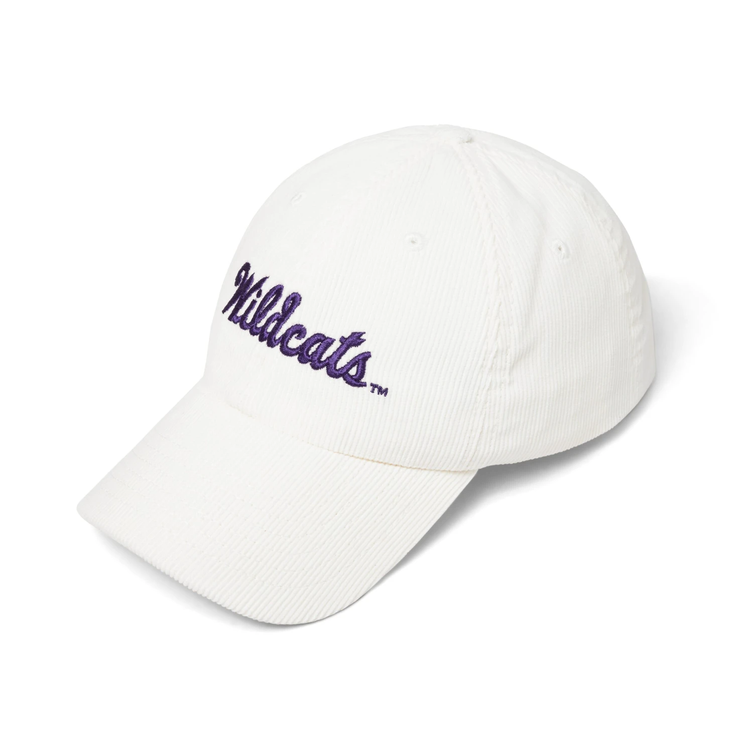 Sandlot Goods K-State White Corduroy Wildcats Script Dad Hat 1 Sandlot Goods K-State White Corduroy Wildcats Script Dad Hat