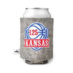 Wlle University Of Kansas Drink Sweater - 125 Years Of Basketball - Granite